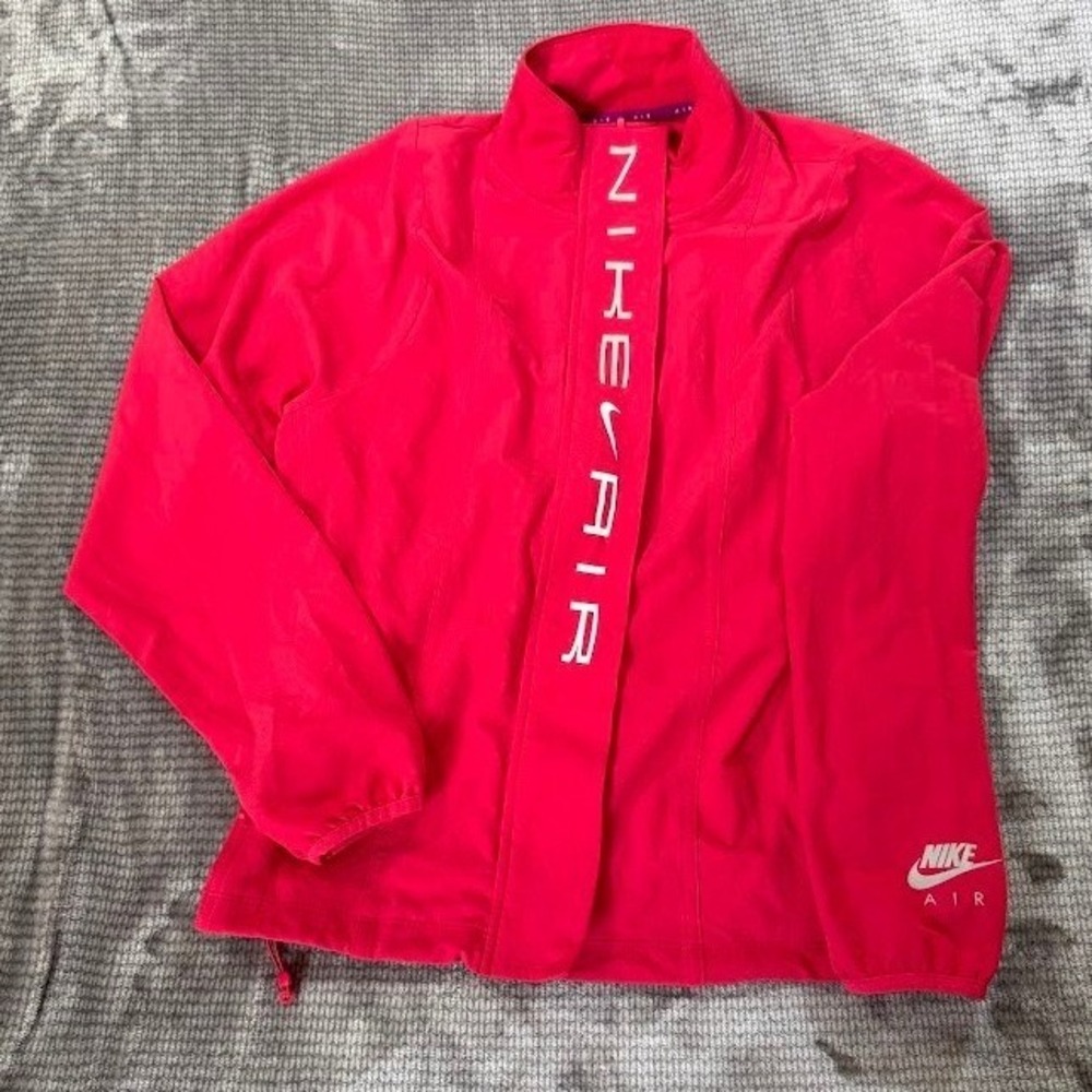Nike Air Dri-FIT Womens Red Full Zip Track Jacket CU3106-639 Small Windbreaker